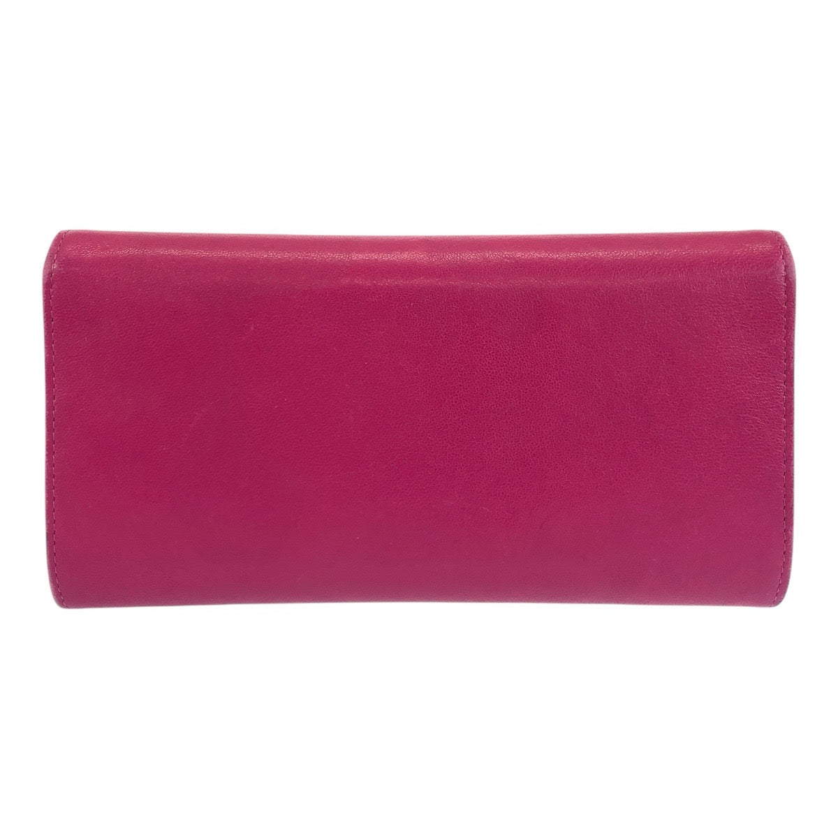Chanel Coco Mark Leather Long Wallet