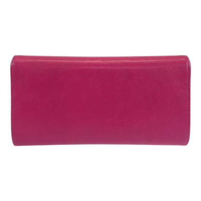 Chanel Coco Mark Leather Long Wallet