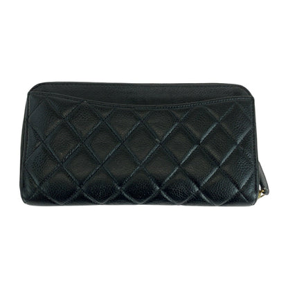 Chanel Matelasse Caviar Skin Long Wallet