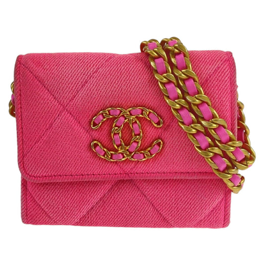 Chanel Chanel19 Matelassé Canvas Wallet
