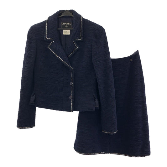 Chanel Tweed Silk Wool Nylon Suit Set
