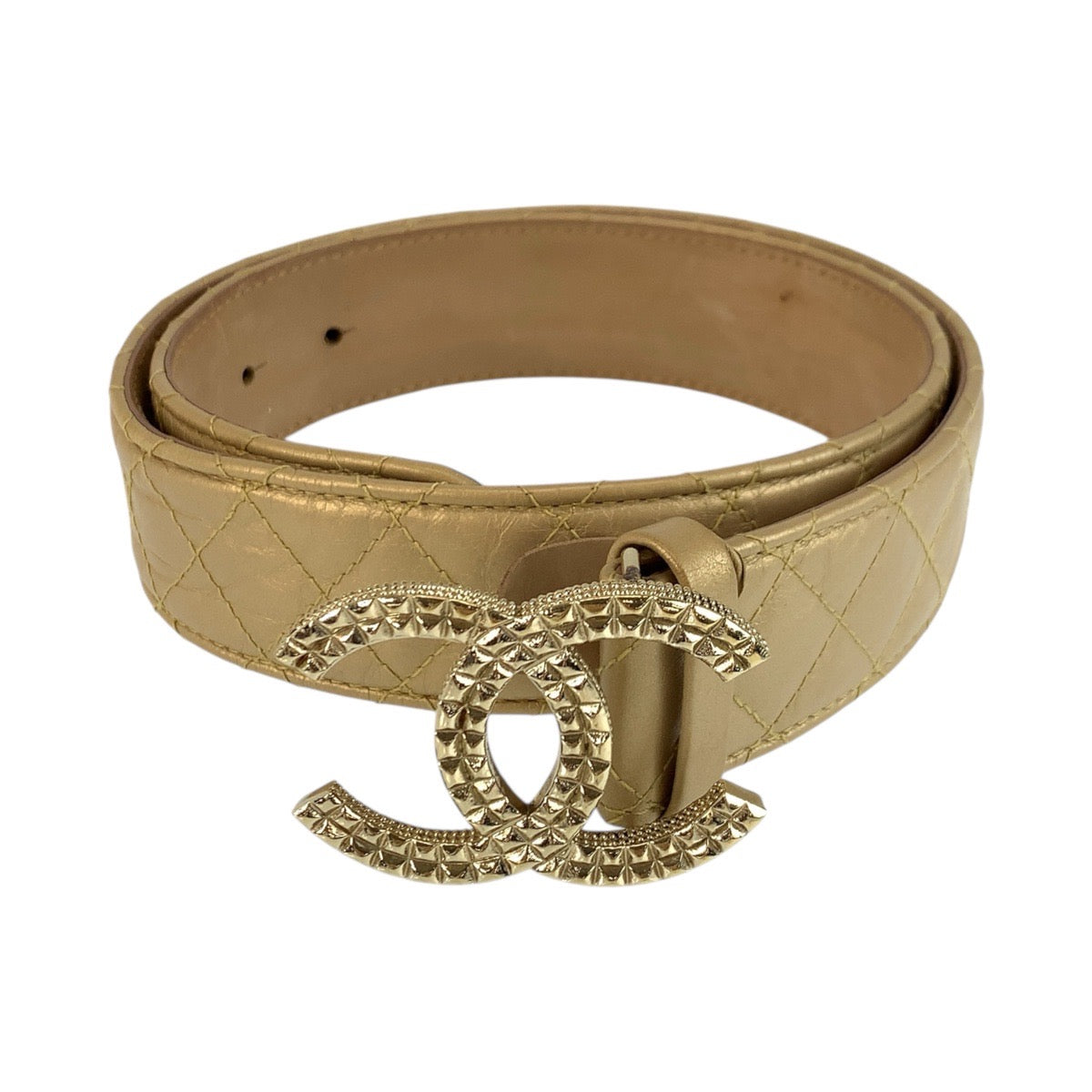 Chanel Coco Mark Leather Belt