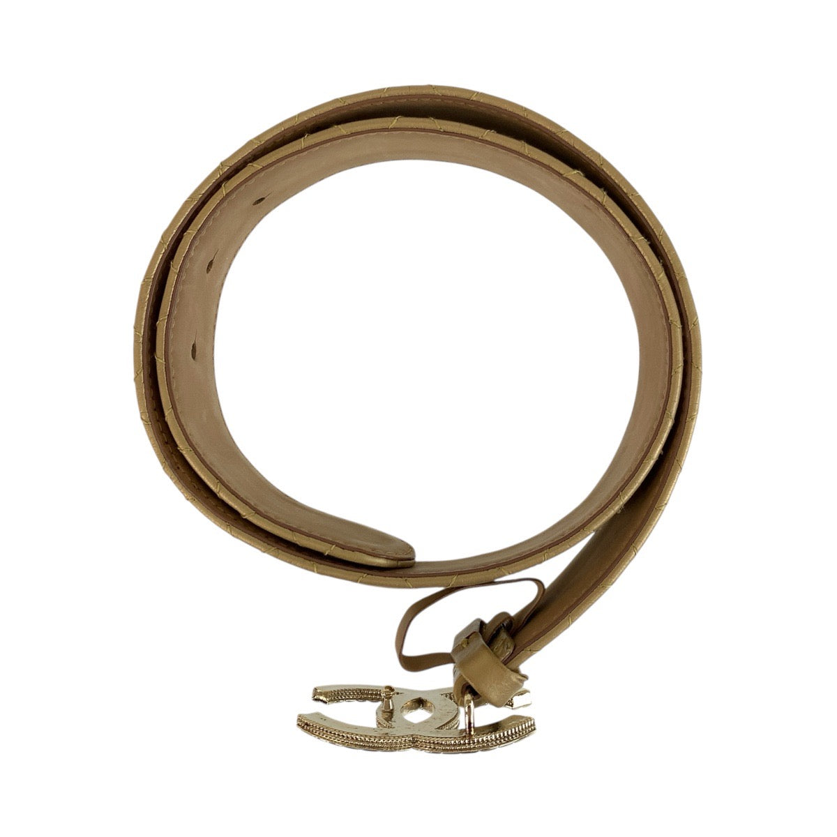 Chanel Coco Mark Leather Belt