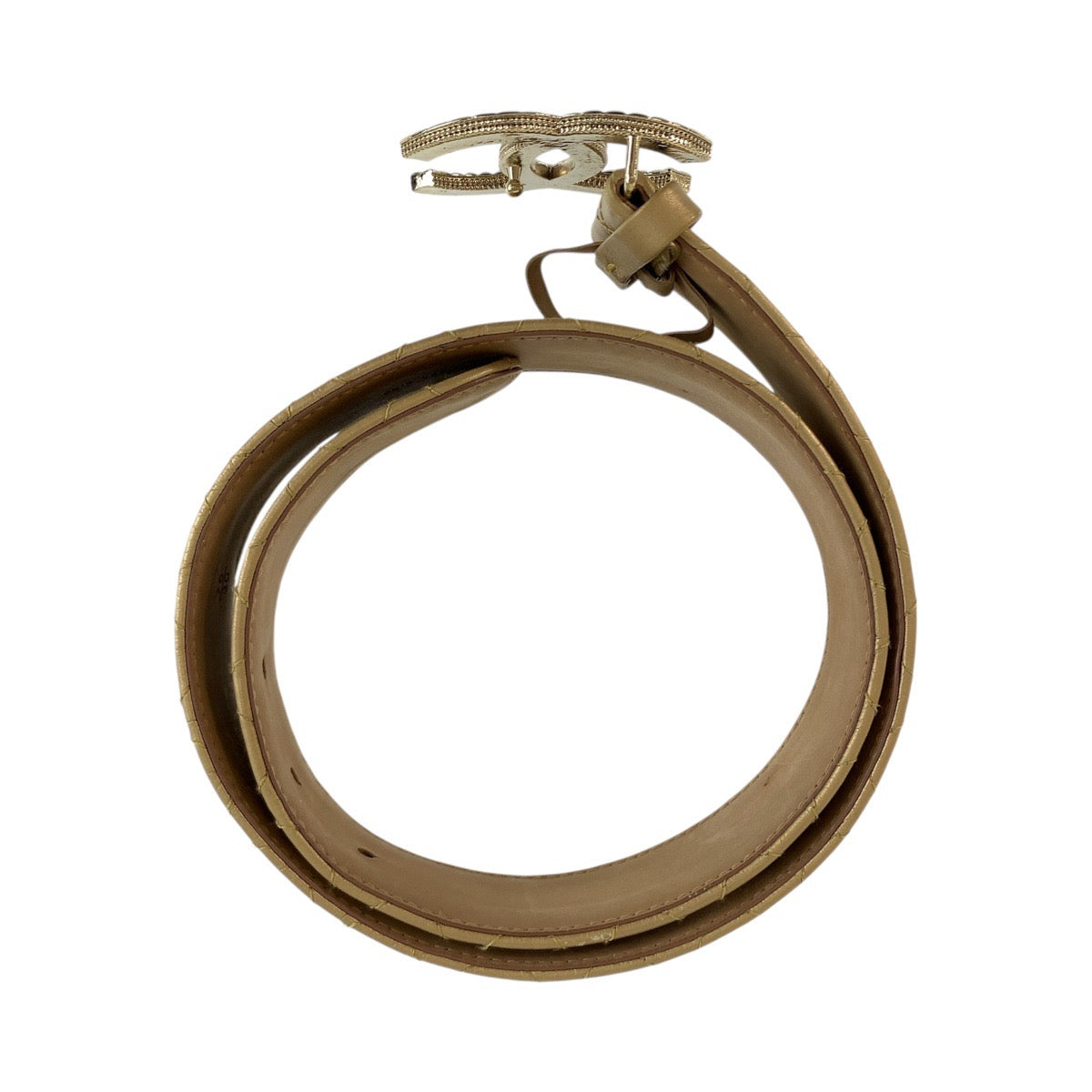 Chanel Coco Mark Leather Belt