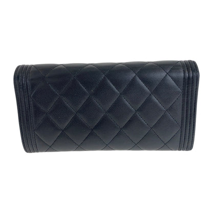 Chanel Boy Chanel Caviar Long Wallet
