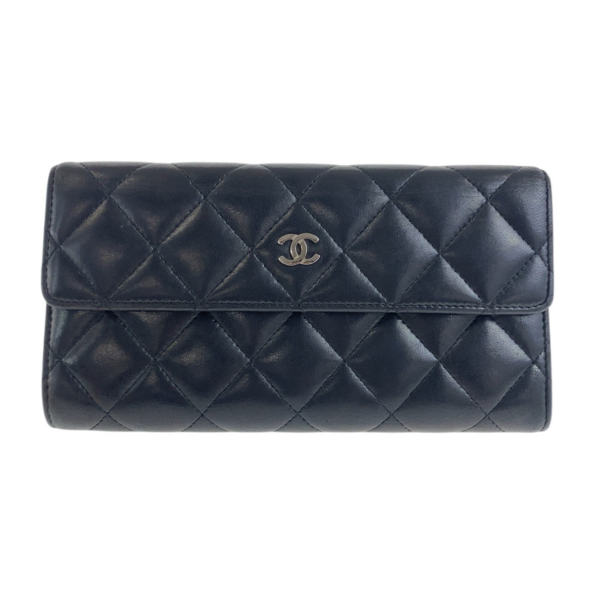 Chanel Matelasse Lambskin Long Wallet