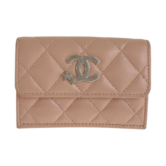 Chanel Matelasse Lambskin Compact Wallet