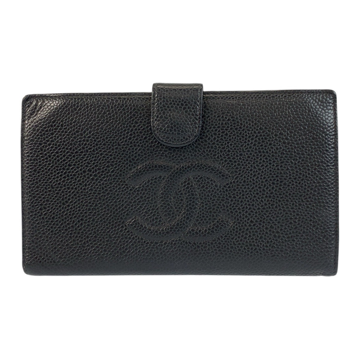 Chanel Coco Mark Caviar Skin Compact Wallet