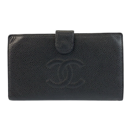 Chanel Coco Mark Caviar Skin Compact Wallet