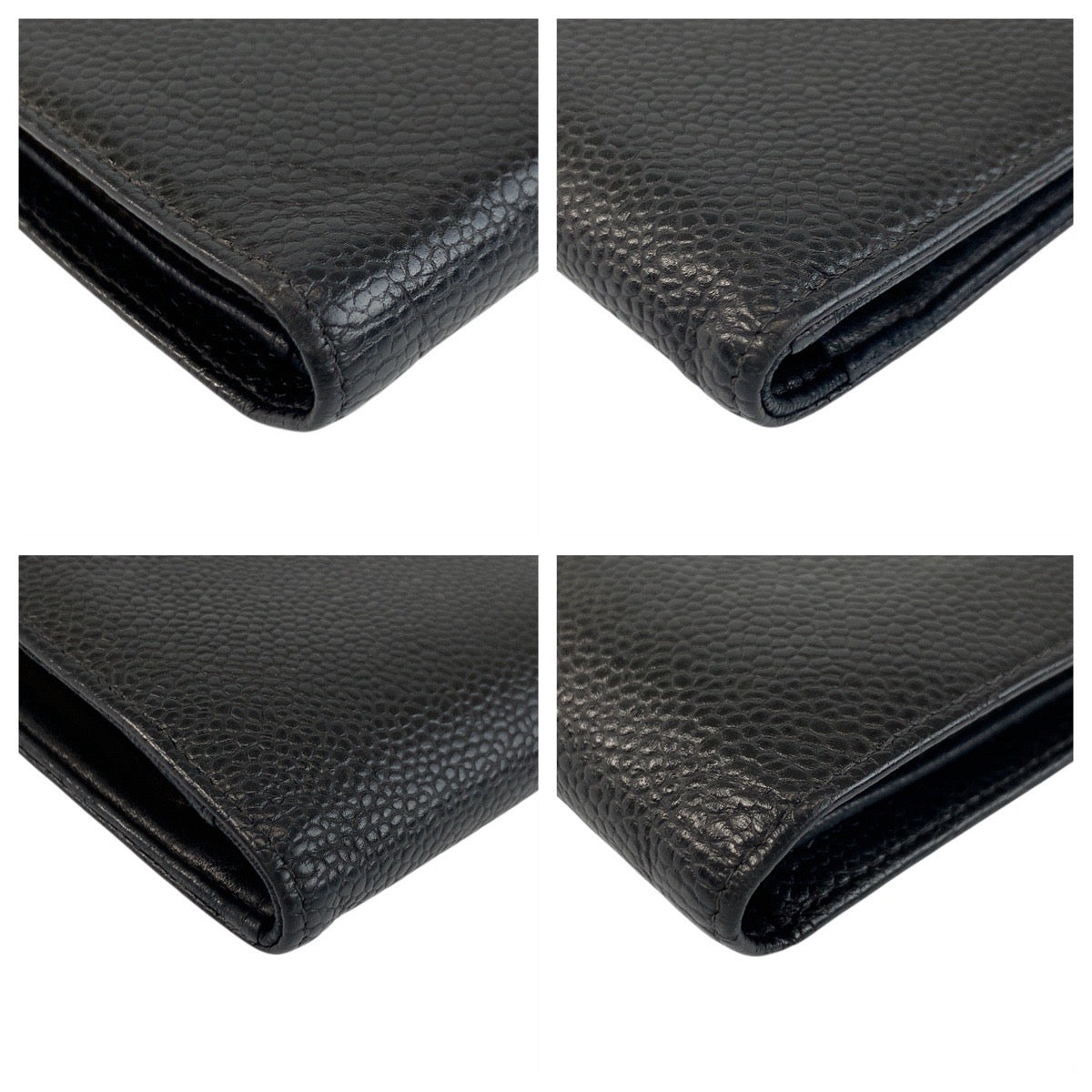 Chanel Coco Mark Caviar Skin Compact Wallet