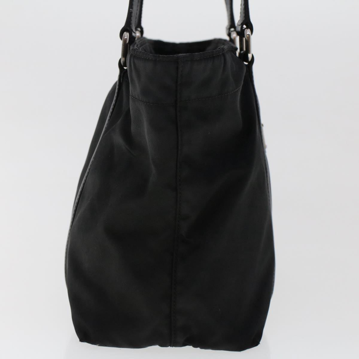 PRADA Tote Bag Nylon Black Auth 50524