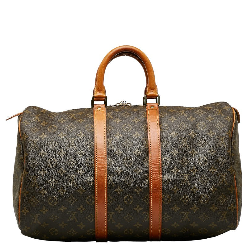Louis Vuitton Monogram K-Polar 45 Boston Bag M41428 Brown PVC Leather  Louis Vuitton