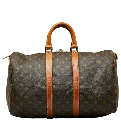 Louis Vuitton Monogram K-Polar 45 Boston Bag M41428 Brown PVC Leather  Louis Vuitton