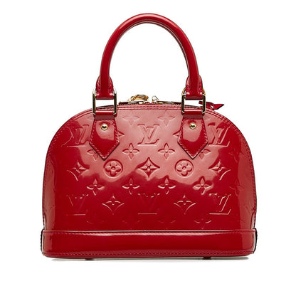 Louis Vuitton Monogram Verney Alma BB Handbag Shoulder Bag 2WAY M91771 Rose Andy Red Patent Leather  Louis Vuitton