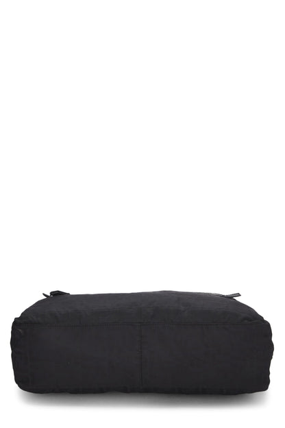 Fendi,  Black Zucchino Nylon Messenger Bag, Black