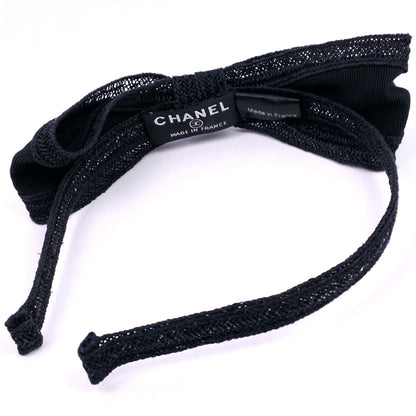 CHANEL Other accessories straw black Katyusha Women Used