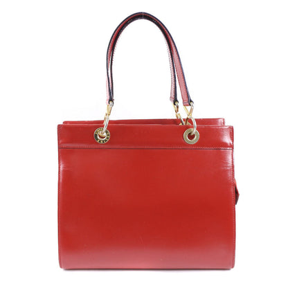 CELINE Handbag Calfskin Red Women Used