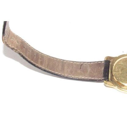 Fendi Brown Leather Round Gold Bezel Jewelry And Watch Combo