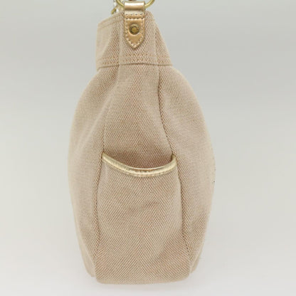 Burberry Blue Label Shoulder Bag Canvas Beige Auth 51700