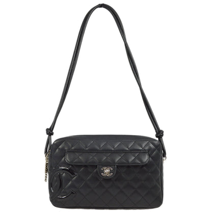 Chanel Black Calfskin Cambon Ligne Camera Bag Large