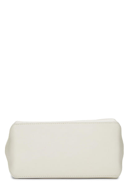 Chanel,  White Leather Essential Rue Cambon Shopping Tote Small, White