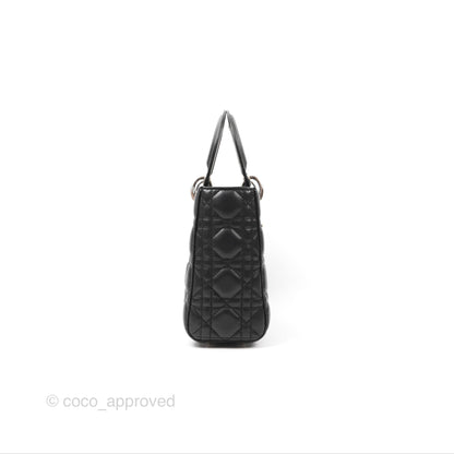 Christian Dior My ABCDior Lady Dior Bag Cannage Lambskin Black Gold Hardware