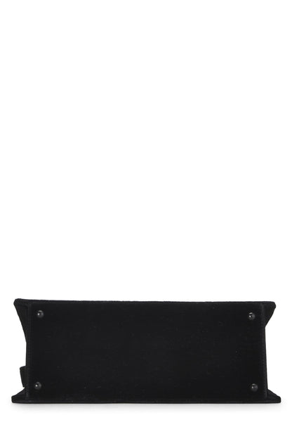 Chanel,  Black Velour Shoulder Bag, Black