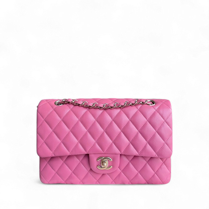 Chanel Classic Flap Medium - Caviar 25CM Quilted Grained Calfskin Pink Gold Hardware Series 28