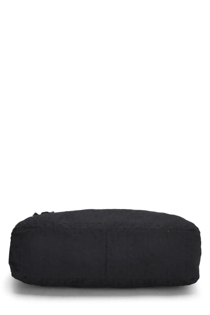 Fendi,  Black Zucca Canvas Messenger Bag, Black