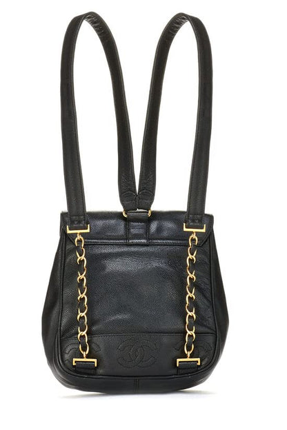 CHANEL,  Black Caviar 3 'CC' Backpack Medium, Black