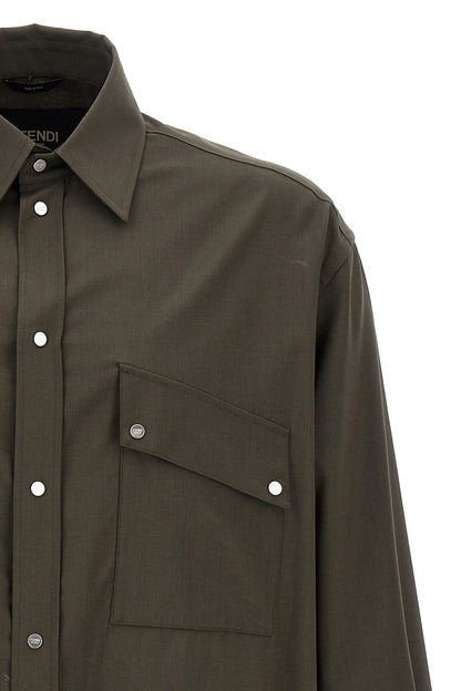 Fendi Men Wool Shirt