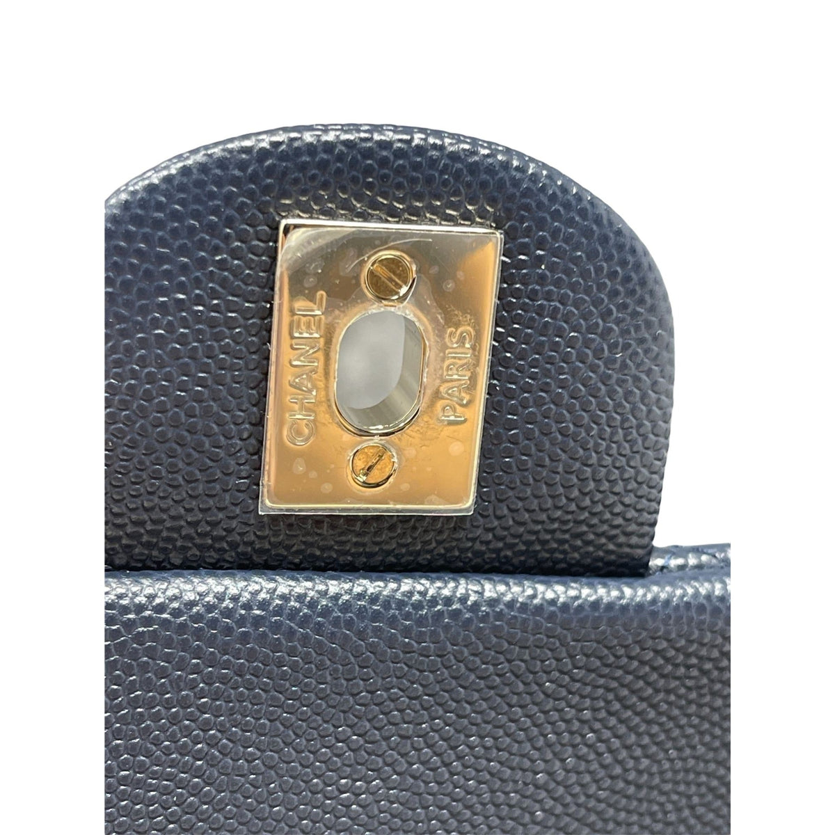 Chanel Chanel Caviar Quilted Mini Rectangular New - Dark Blue