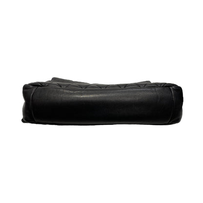 Chanel Cross Body Bag OS Leather BLK QUILTED MESSENGER