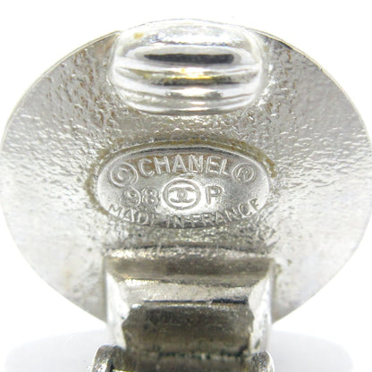 CHANEL Round Logo Clip On Earrings Costume Earrings