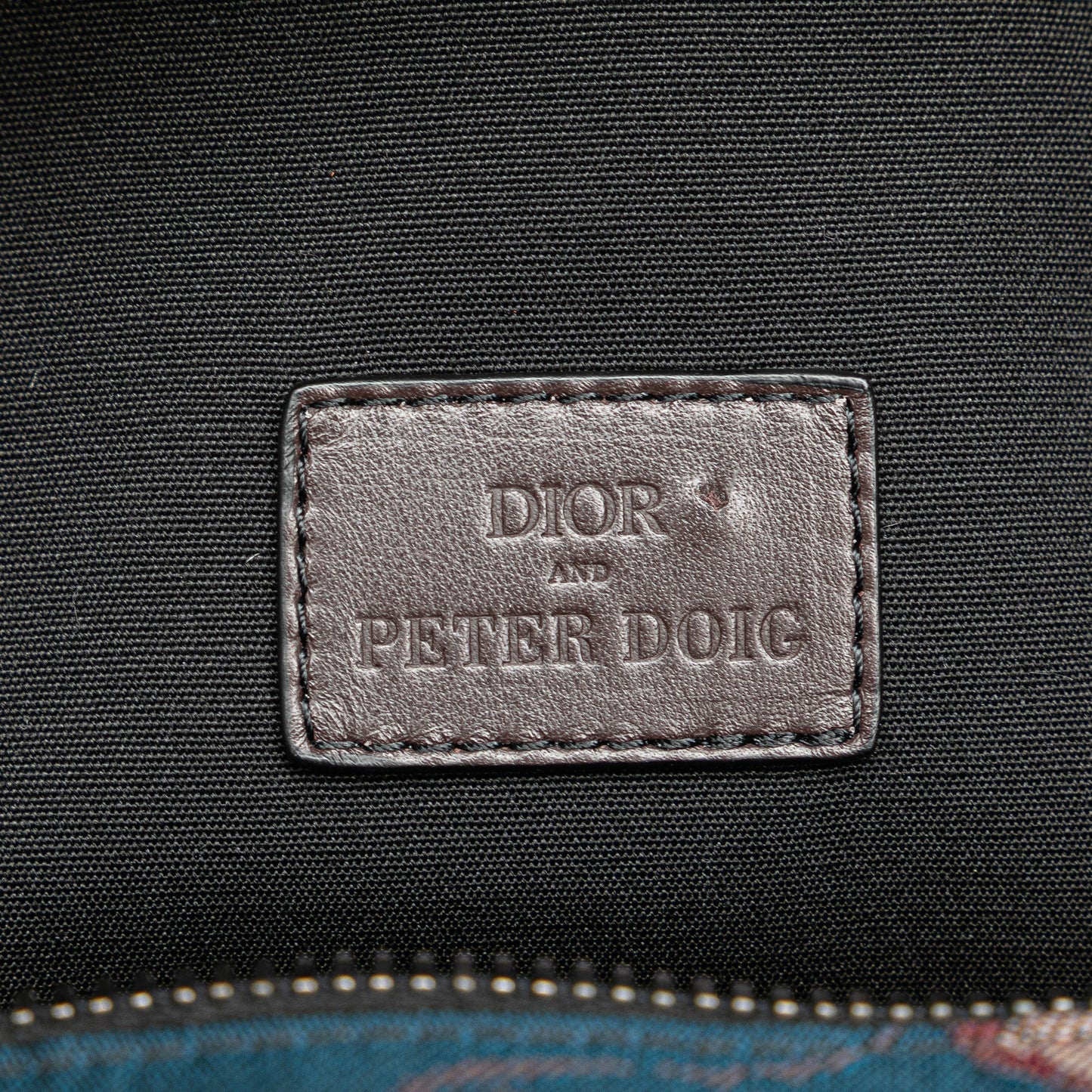 Peter Doig Denim Camouflage Soft Saddle Bag