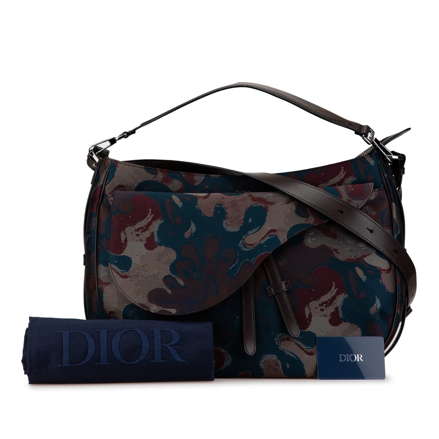 Peter Doig Denim Camouflage Soft Saddle Bag