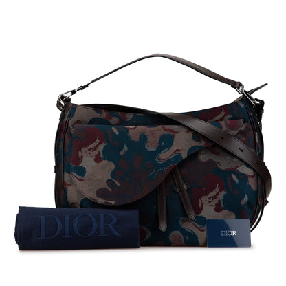 Peter Doig Denim Camouflage Soft Saddle Bag
