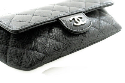 CHANEL New Phone Holder With Chain Bag Black Crossbody Clutch