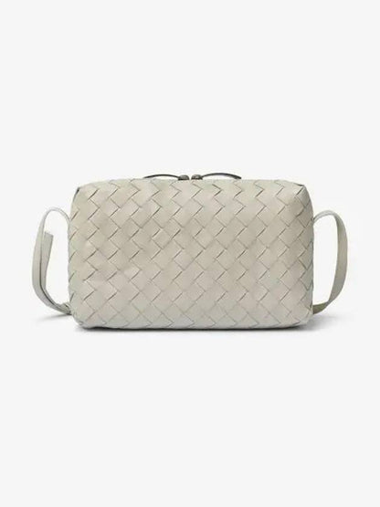 Luxury Bottega Veneta Intrecciato Leather Mini Cross Bag Beige