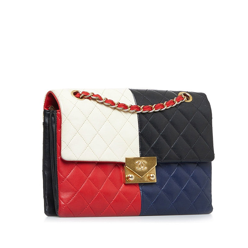 Chanel Cruises Cocomark Interlocg Chain houlder Bag 401368 Multicolor Gold Leather  CHANEL
