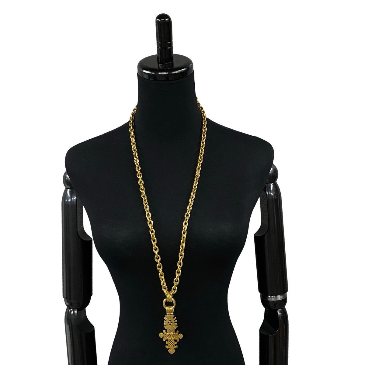 CHANEL Necklace Gold Plated gold