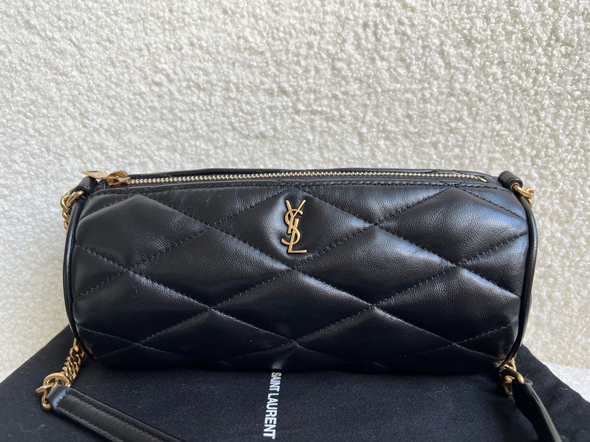 Yves Saint Laurent (YSL) Black Sade Mini Tube Bag