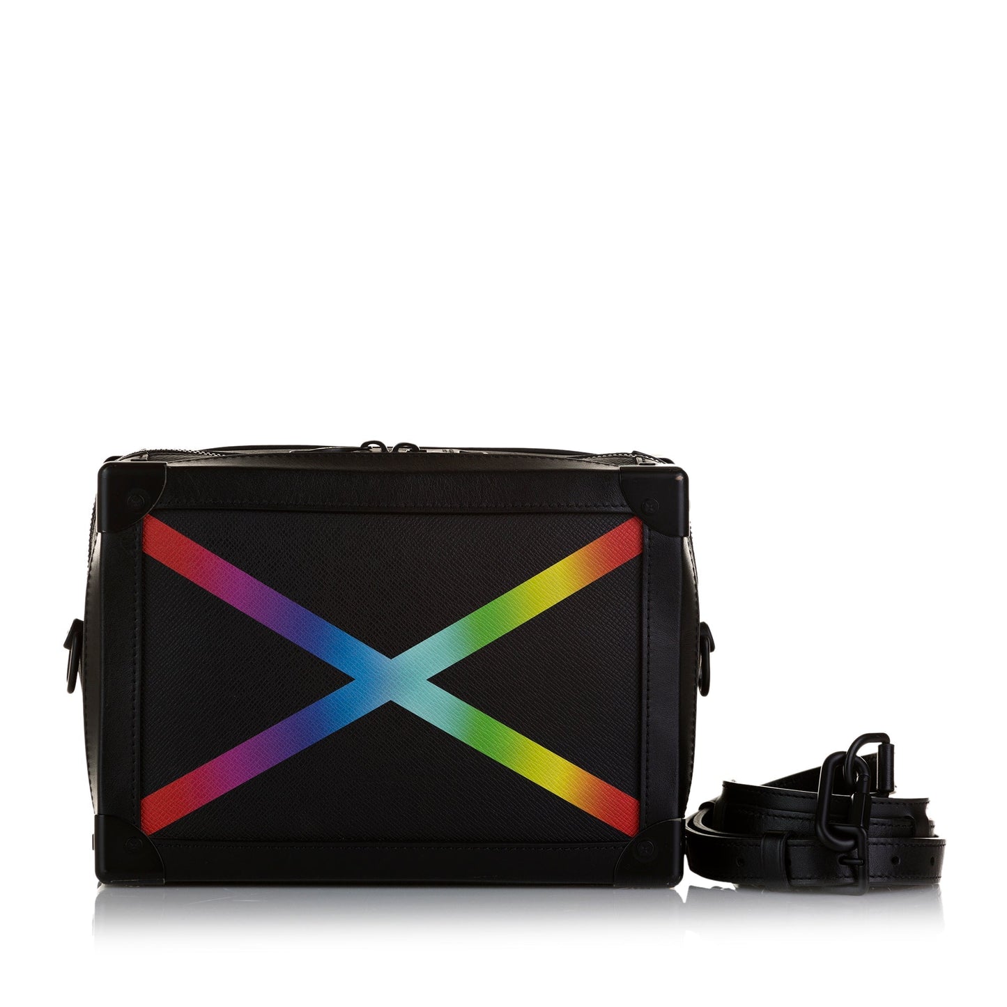 Louis Vuitton Soft Trunk Rainbow Printed Taïga Leather