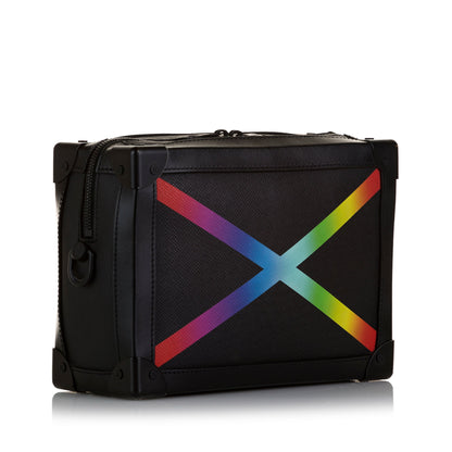 Louis Vuitton Soft Trunk Rainbow Printed Taïga Leather