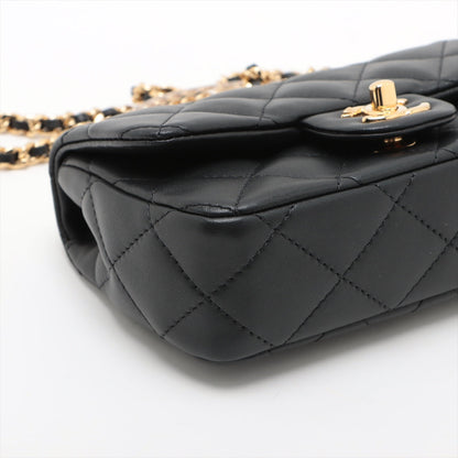 Chanel Mini Matrasse  2WAY Shoulder Bag Top Handle Black G Gold