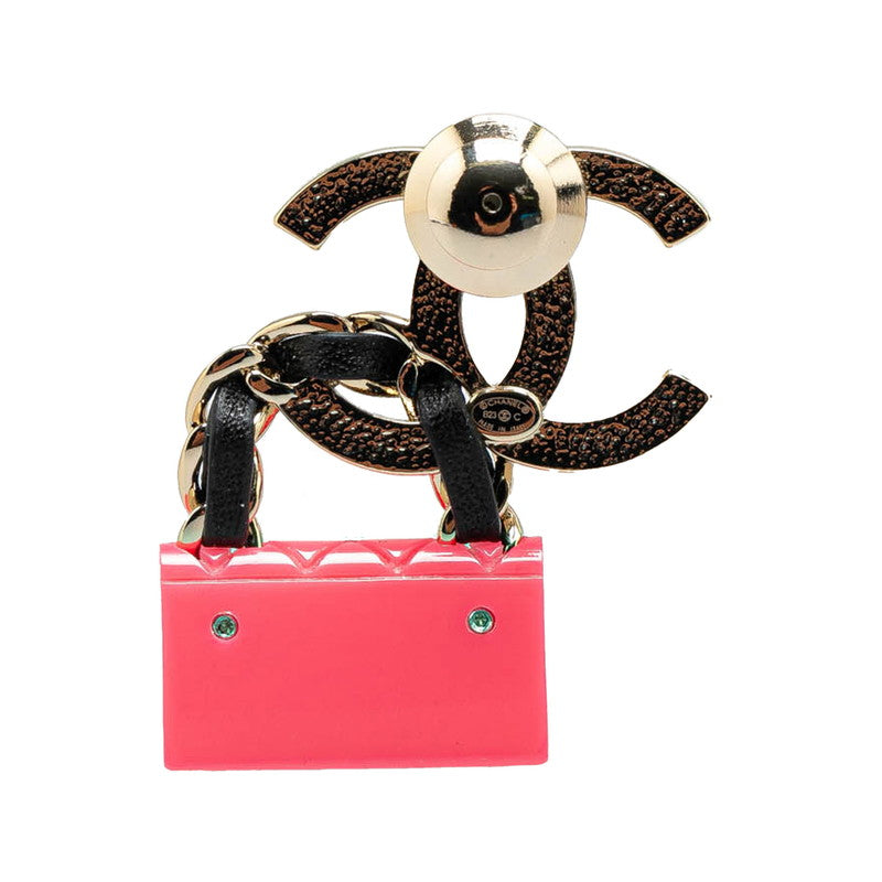 Chanel Metal Coco Mark Matelasse Bag Motif Brooch B23C