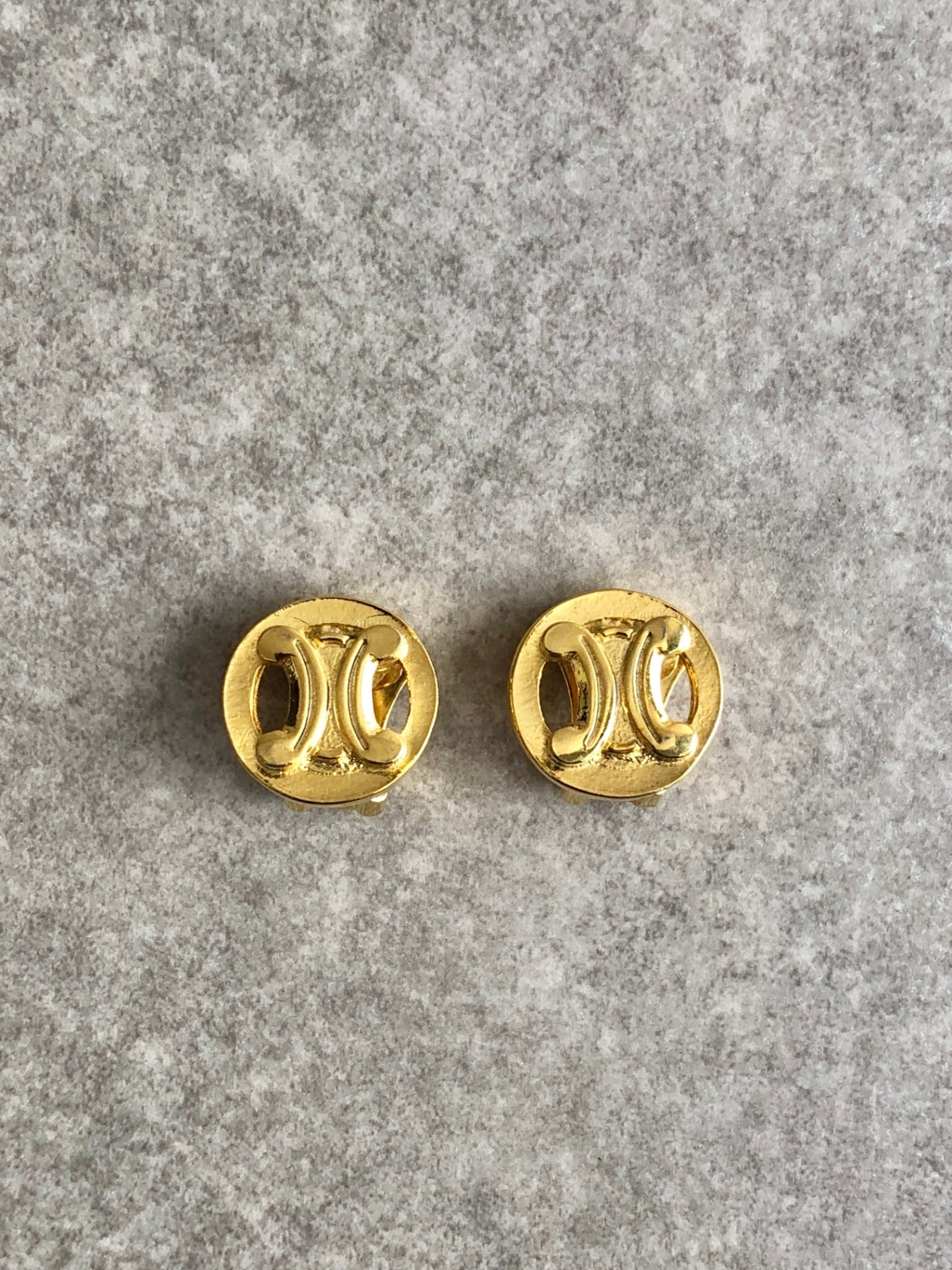 CELINE  Earrings Gold Vintage wi7hxx