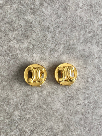 CELINE  Earrings Gold Vintage wi7hxx