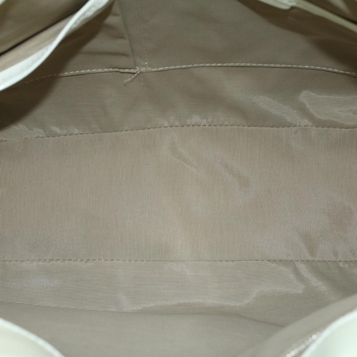 BURBERRY Nova Check Hand Bag Pvc Leather Beige White Auth 54023