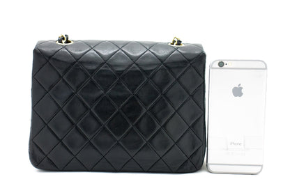 CHANEL Mini Square Small Chain Shoulder Bag Crossbody Black Quilt g90